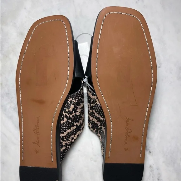 Sam Edelman NEW Sandals in Black with Snake Print - Picture 3 of 3